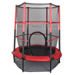 Батут с сеткой, диаметр 4,6 фт, красно - черный