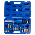 МАСТАК (110-22024C) Набор оправок для монтажа и демонтажа сайлентблоков MB, гидравлический, кейс, 24 предмета