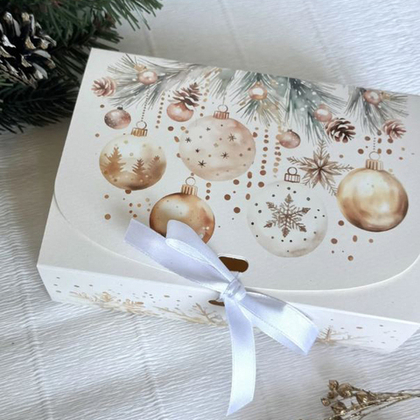 Упаковка для кондитерских изделий "Кристальный Новый год" 16,5*11,5*5 см