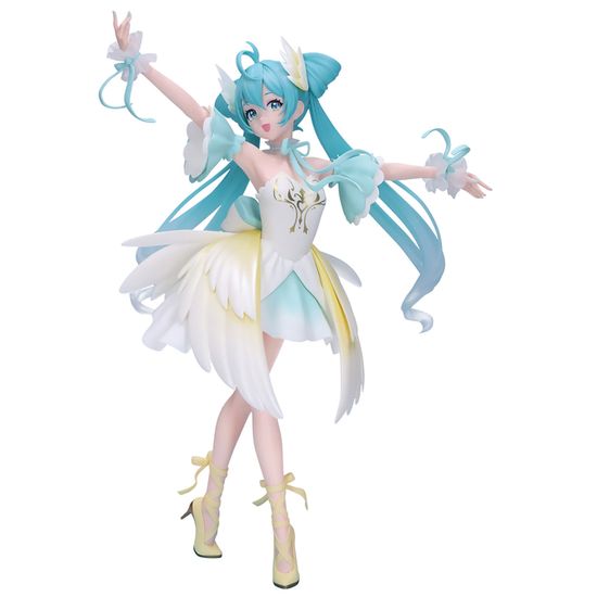 Фигурка Banpresto Hatsune Miku Swan Lake figure 21см / Фигурка выполнена в виде виртуальной японской певицы Мику Хацунэ
