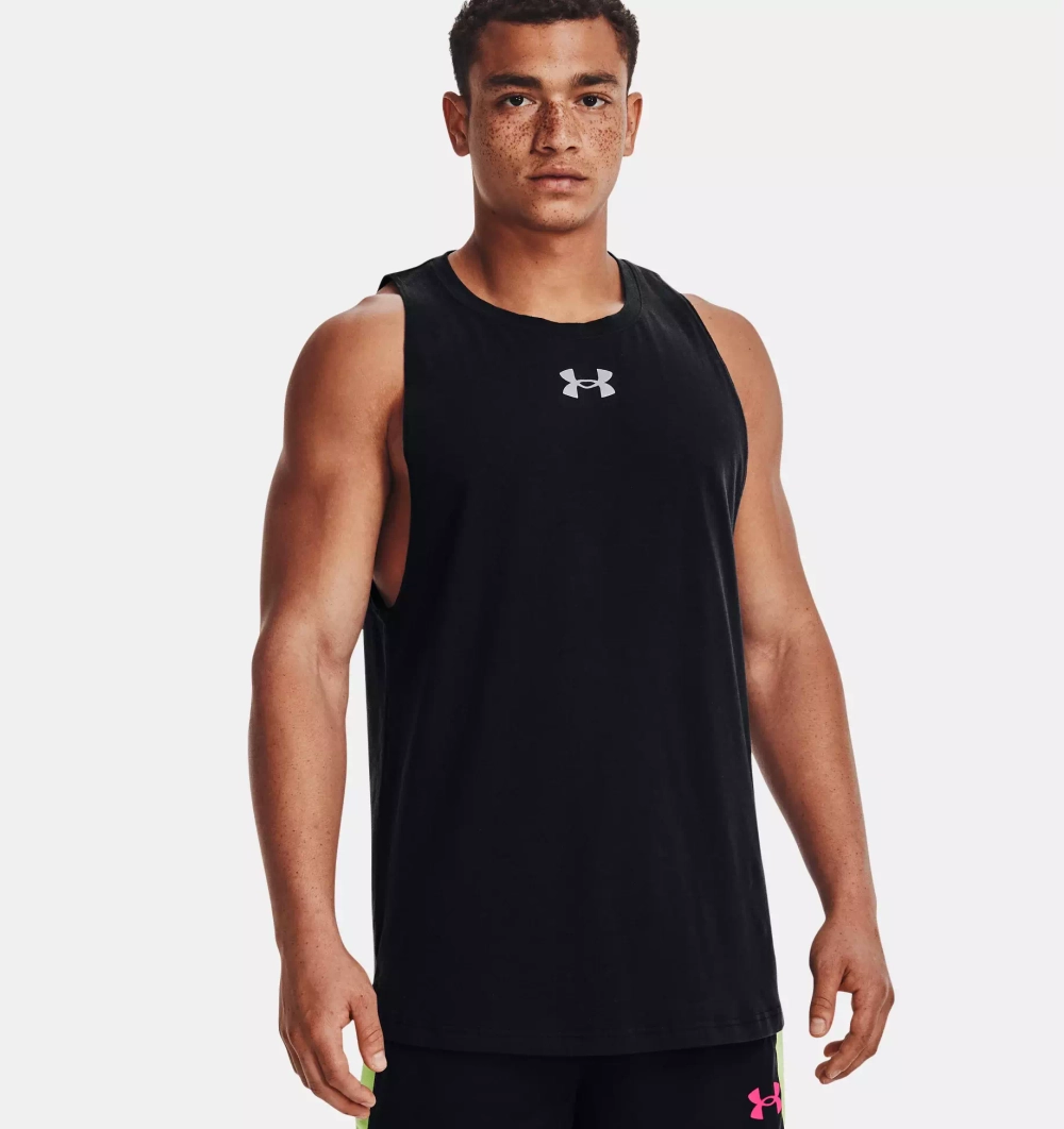 Майка мужская Under Armour UA BASELINE COTTON TANK-BLK