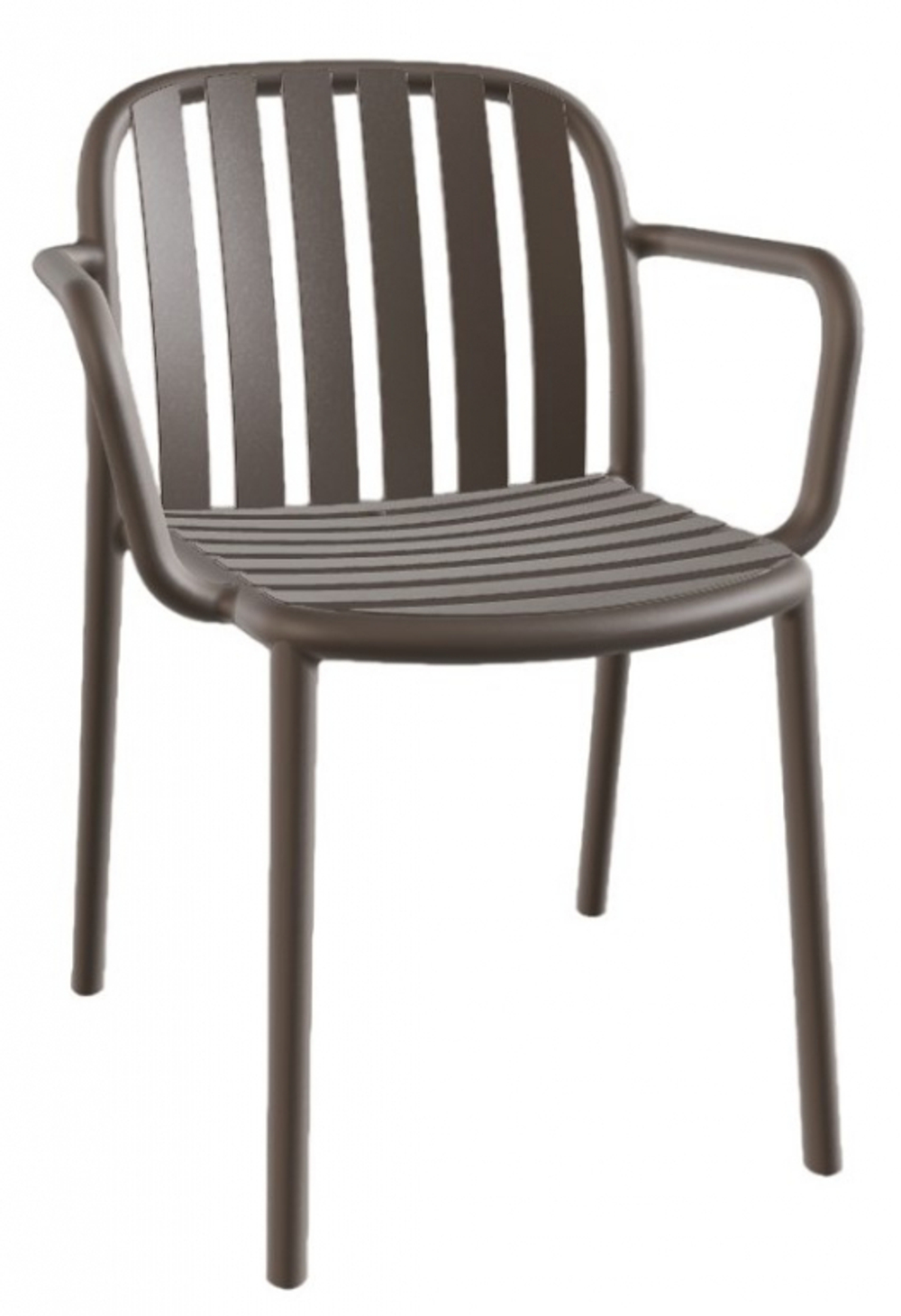 Кресло пластиковое Papatya Galata-K, тортора