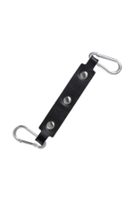 Черно-красные оковы из натуральной кожи