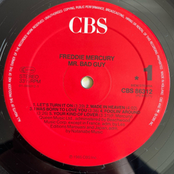 Винтажная виниловая пластинка LP Freddie Mercury Mr. Bad Guy (Нидерланды 1985)