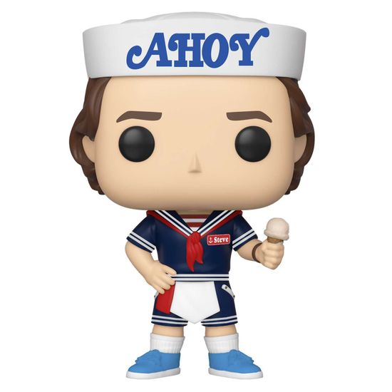Фигурка Funko POP! TV Stranger Things S3 Steve w/Hat and Ice Cream (803) 38535 / Фигурка Фанко ПОП! по мотивам сериала "Очень странные дела", Стив Харрингтон