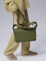 Сумка на плечо Deboro 30512 зеленая водоросль