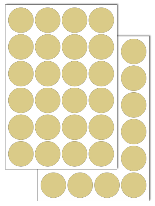 Бежевые виниловые наклейки для маркировки Policomprint М7, 30 мм.