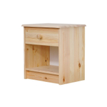 Тумба прикроватная Хаба 1 ящик из массива сосны, лакированная