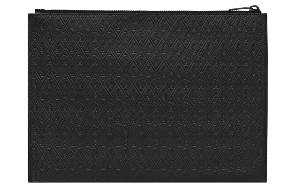 SAINT LAURENT Monogram Smooth Leather Laptop Bag Men"s Black