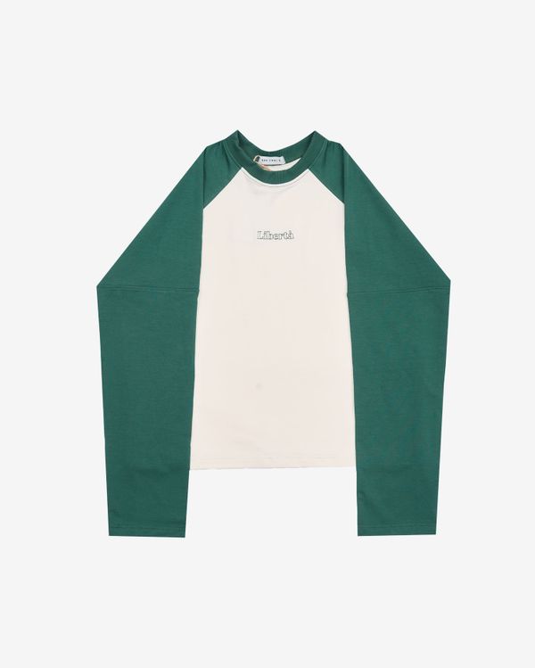 Лонгслив Raglan Duo Ponderosa Pine зеленый - фото 1