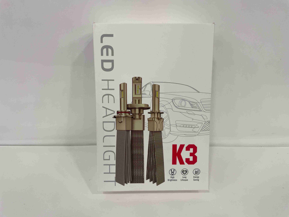 H7 / Светодиодные лампы K3, без вентилятора, 12v, 55w (2 шт. / комплект)