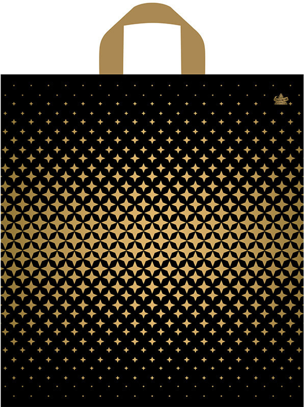 Пакет 44*40см (43мк) с петлевой ручкой "Ритм" ПНД