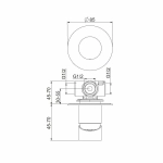 Смеситель для душа Webert One-B NB880101560 черный матовый