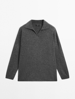 Massimo Dutti Кашемировый свитер, серый