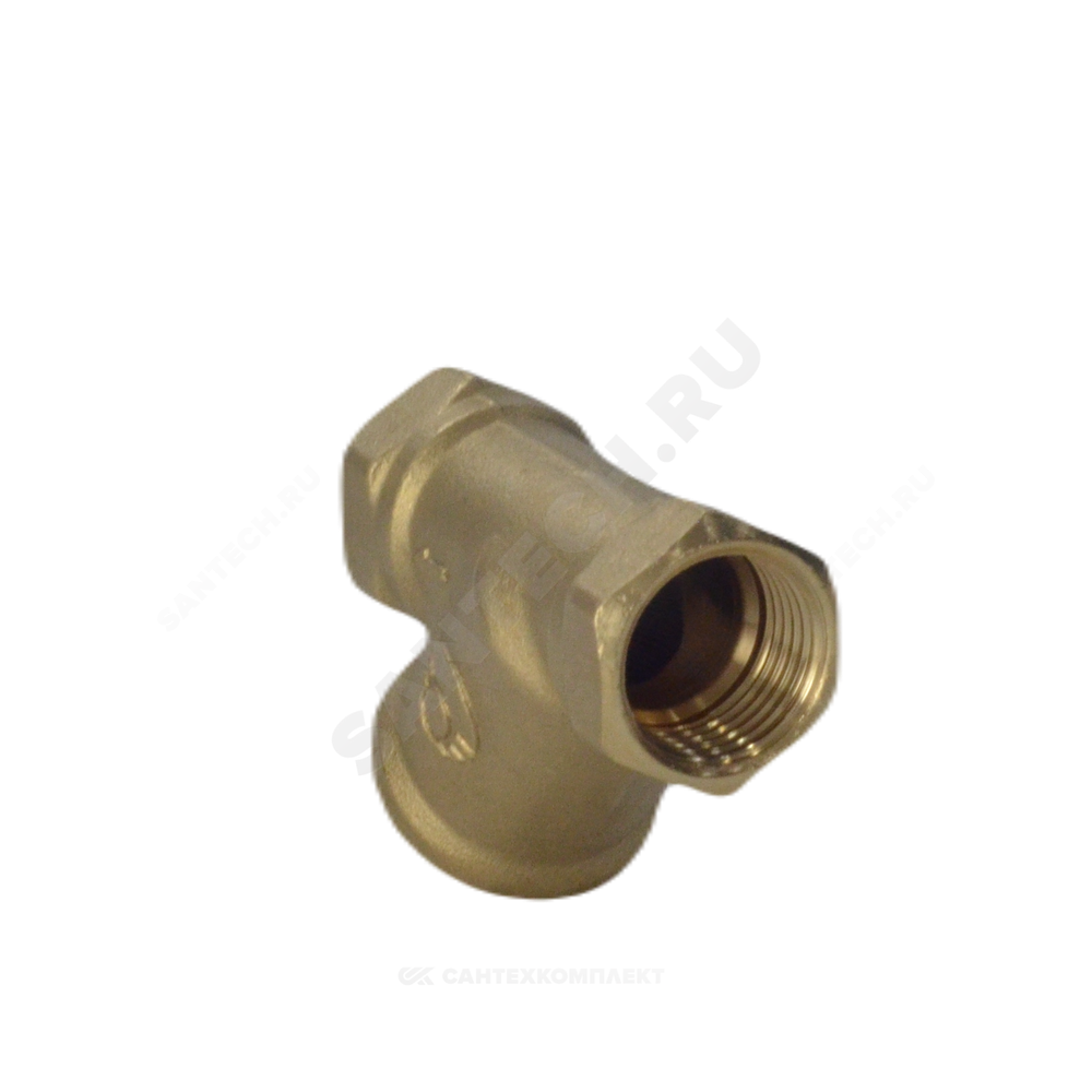 Фильтр сетчатый Y-образный латунь Ду 15 Ру25 Тмакс=150 oC 1/2" ВР 46Б5фт1 под пломбу VALFEX VF.192.L00.012