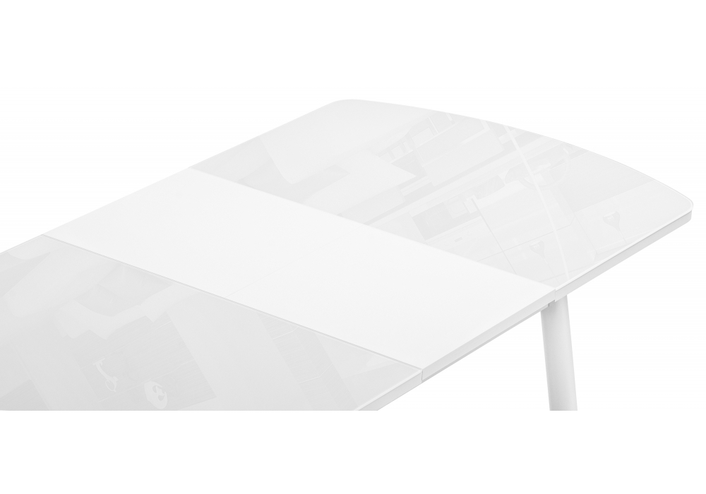 Стол стеклянный Woodville Калверт белый