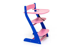 Детский растущий регулируемый стул Бельмарко Усура Синий-Лаванда