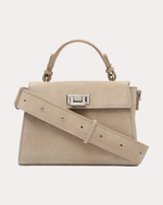 СУМКА "22" БЕЖЕВАЯ ЗАМША