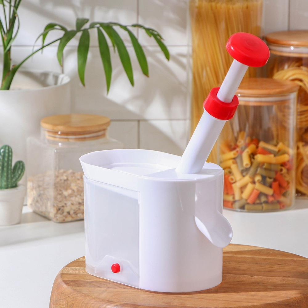 Машинка для удаления косточек из вишни Доляна «Вишнёвый сад», контейнер 450 мл, цвет белый (Цвет: не задано)