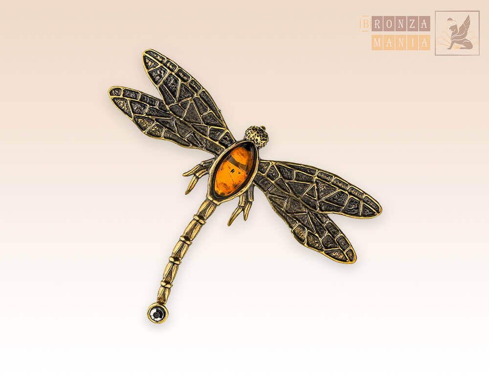 брошь Стрекоза