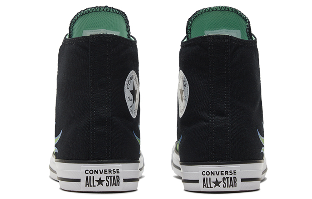 Converse Chuck Taylor All Star "Black Green Flame"