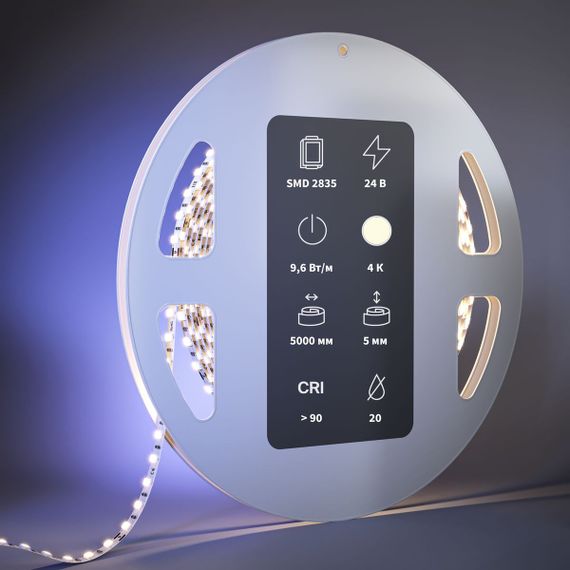 Светодиодная лента Maytoni 9,6W/m 120LED/m 2835SMD дневной белый 5M 201110