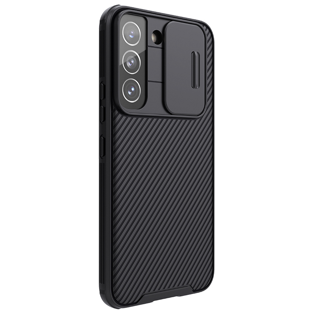 ✓ Чехол черный на Samsung Galaxy S22+ Плюс от Nillkin, серия CamShield Pro  Case, с сдвижной крышкой для камеры - купить по отличной цене 🤑 в интернет  магазине caseport в Москве и СПб