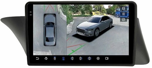 Магнитола Lexus ES250 2012-2015 (взамен монохром экрана) - FarCar BX9-360-ES12A монитор 9.5" 2K QLED на Android 13, 6Гб+128Гб, CarPlay, 4G SIM-слот, 4 камеры в комплекте