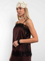 Блуза-топ Шантилье (горький шоколад)