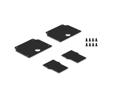 Комплект заглушек 2 шт для шинопровода в натяжной потолок системы крепления гарпун GL36230 BK чёрный Magnetic Standard 48V Ambrella