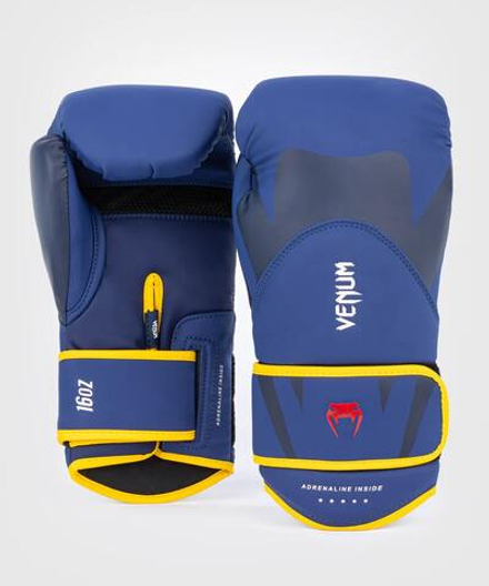 Перчатки боксерские Venum Challenger 4.0 Blue/Yellow