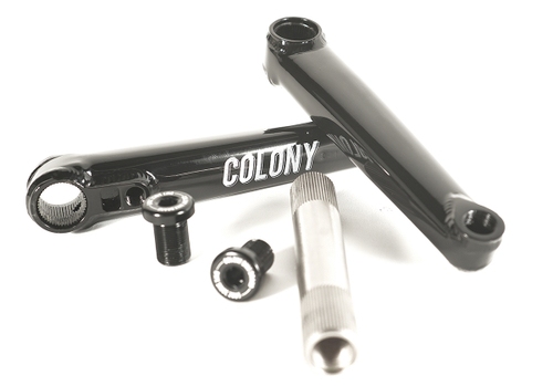 Шатуны Venator Cranks - 3 piece - 22mm 48 spline - 175mm (ось+два шатуна), цвет ED Black, арт. I21-900Q COLONY