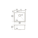 Мойка Omoikiri Akisame 51-GB нерж. сталь | Графит