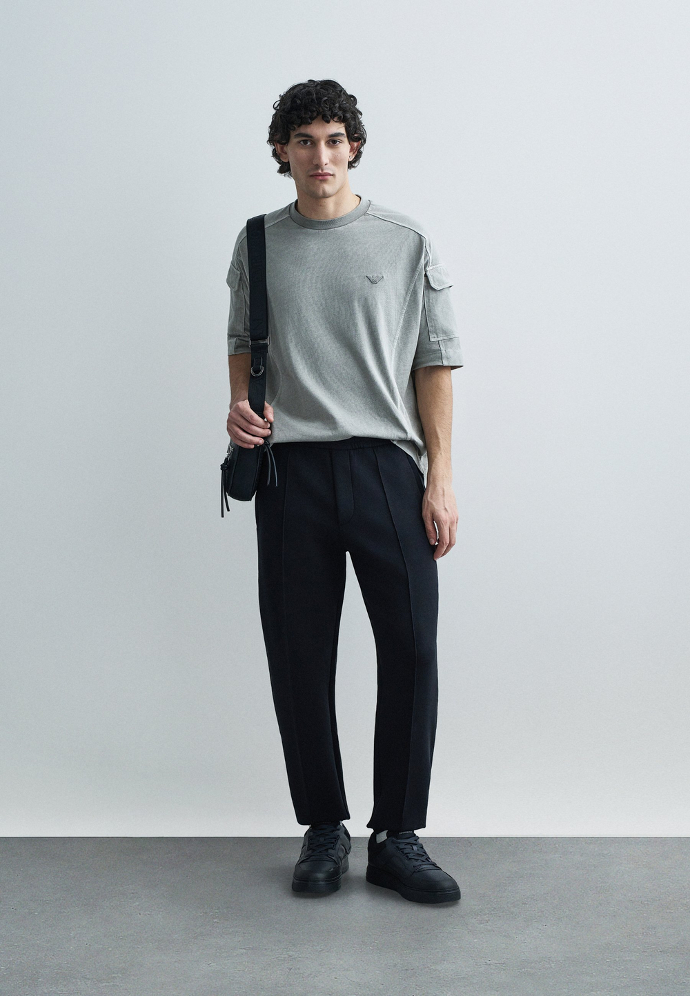 Emporio Armani Футболка с принтом - Серый