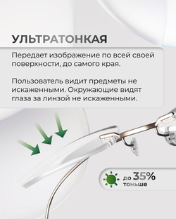 Сбалансированная фотохромная линза BOD 1.67 асферическая
