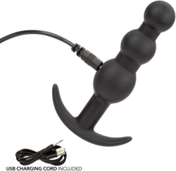 Boundless Vibrating Beaded Plug - Анальная виброёлочка для ношения
