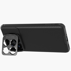 Чехол от Nillkin с металлической откидной крышкой для камеры на Xiaomi Poco F6 Pro, серия CamShield Prop Case (версия Camera-visible)