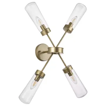 Настенно-потолочный светильник с универсальным креплением 4*E14 690643 шампань Crotone Lightstar