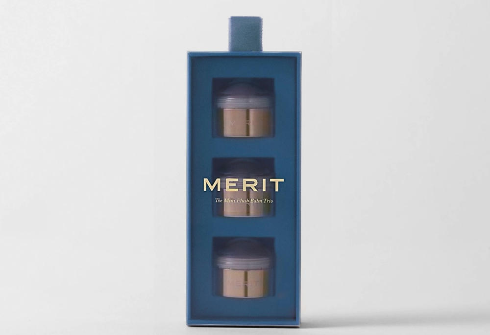 Merit Mini Flush Balm Cream Blush Trio Set