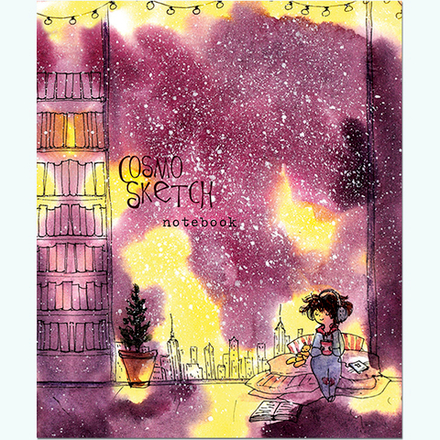 Тетрадь общая 48 листов на скрепке "Космоскетчи 2.0"
