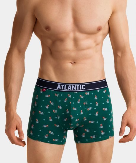 Трусы мужские боксеры (2шт), Atlantic 2GMH-008, темно-синие + зеленые