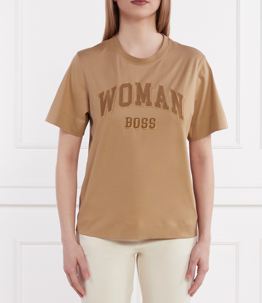 Футболка Elpha BOSS BLACK - светло-коричневый(50514737)