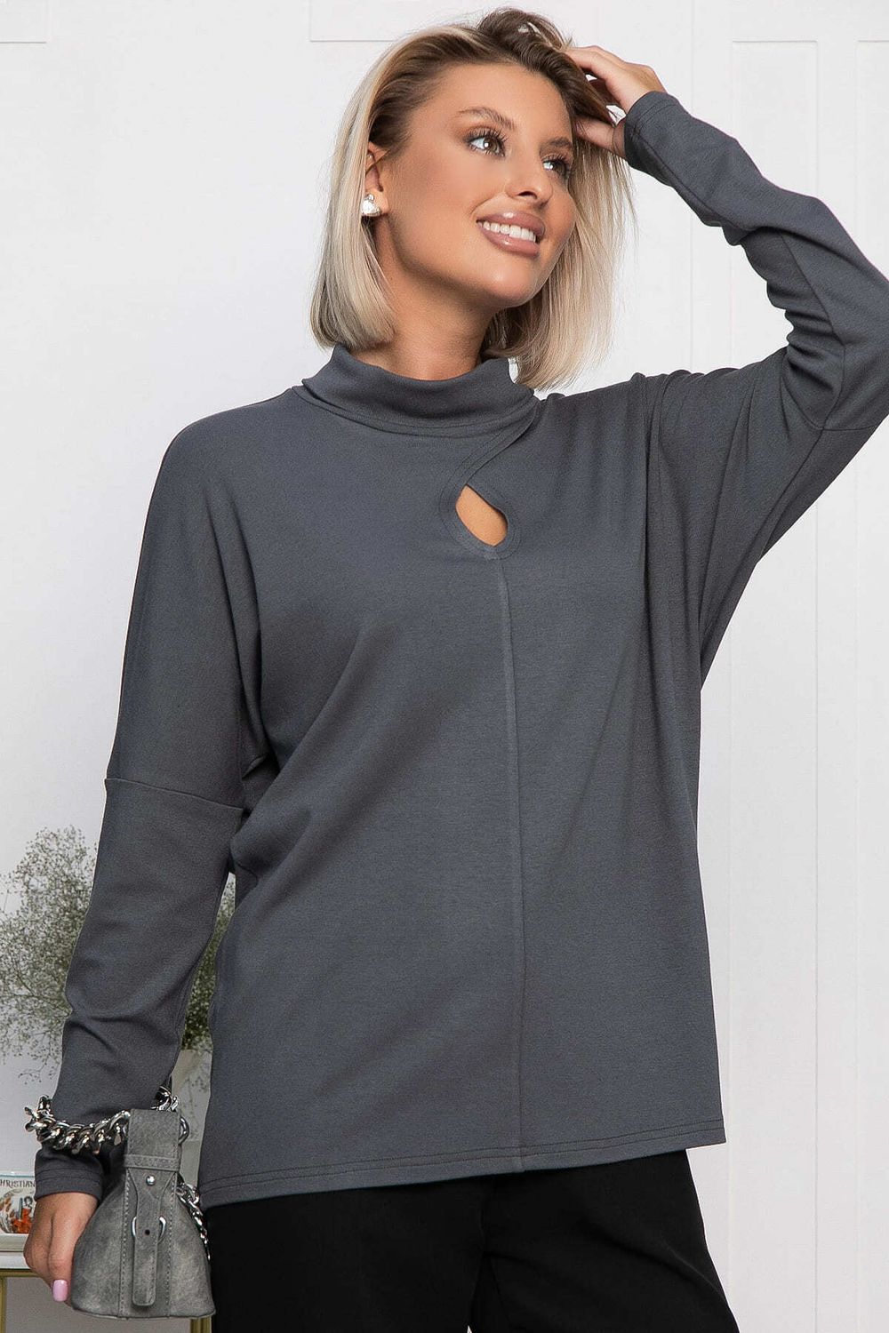 Джемпер Тринити (графит) Б14242-1М LT Collection