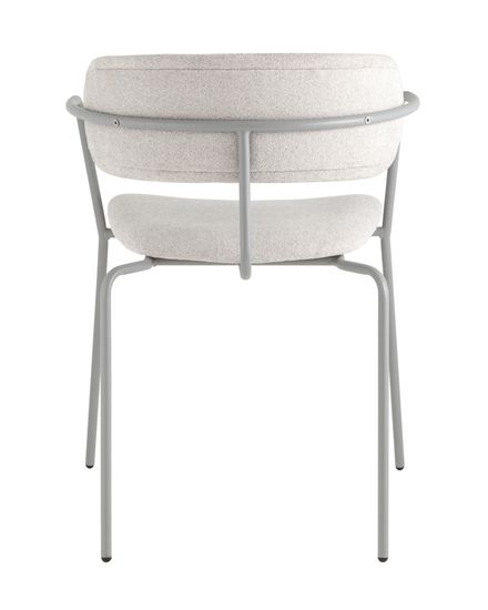 Стул Дженни букле светло-серый каркас серый муар