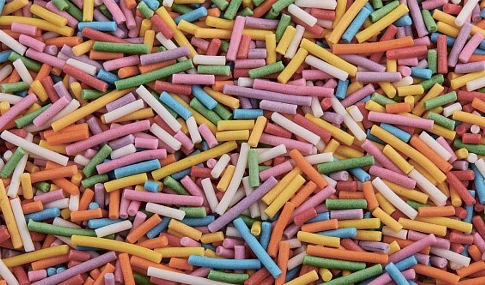 Посыпка вермишель яркая, 50 гр