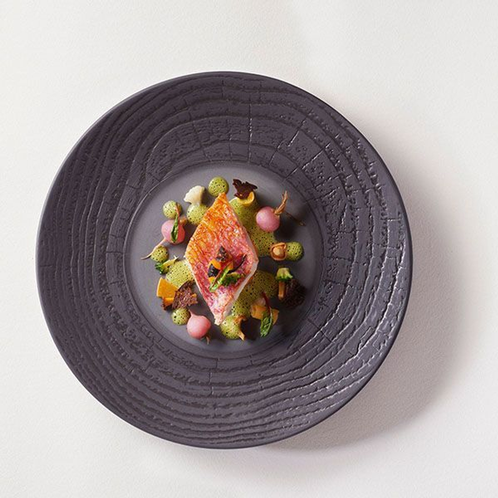 Тарелка «Арборесценс» мелкая;керамика;D=280,H=35мм; (Цвет: темно-серый)