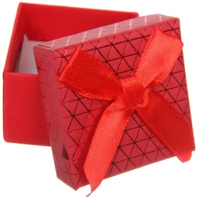 Коробка подарочная «Абстракция» 5*5*3,5 см, Красный