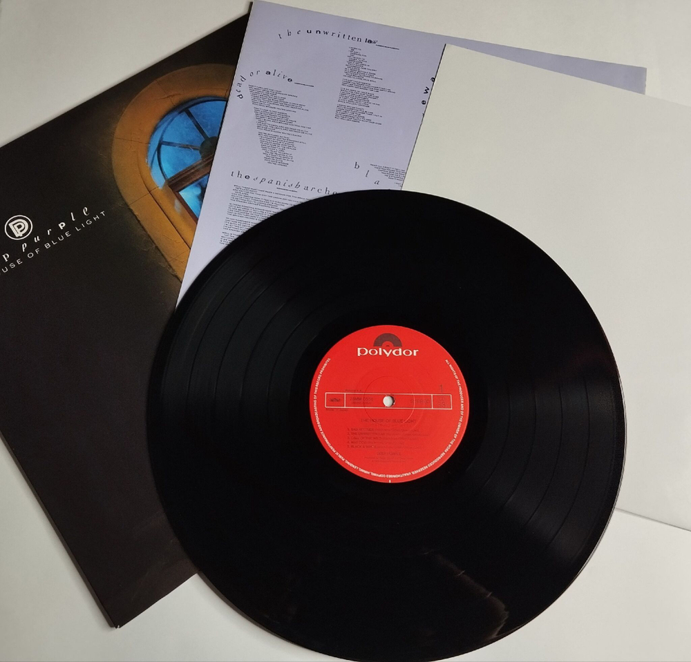 Винтажная виниловая пластинка LP Deep Purple The House Of Blue Light (Japan 1987) (No Obi) (Poster)