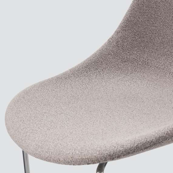 Стул Vid Soft серый, ножки хром