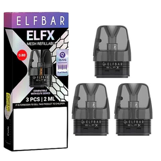 Elf Bar ELFX Replacement Pods (3ml, 0.8 ohm)